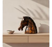 Scultura A Forma Di Testa Di Cavallo, Busto Moderno A Forma Di Testa Di