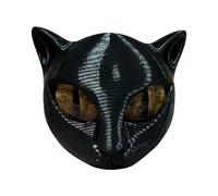 Scultura a forma di testa di gatto - 8 x 8 cm, statuetta decorativa a forma di gattino, durevole, moderna e artistica, oggetto decorativo unico per scrivania, cruscotto, camera da letto, consacrazione