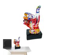 Scultura A Mano - Statua Di Resina, Statua Astratta Portatile | Scultura A Mano Pace Colorata, Ornamento Di Segnale 'attore, Statua Da Tavolo Decorativa Artistico Moderno per A