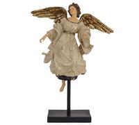 Scultura angelo figura decorazione pietra artificiale stile antico