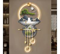 Scultura artistica da parete a LED 3D, lampada decorativa moderna per ufficio e camera da letto, esposizione unica a sospensione, design contemporaneo del paesaggio