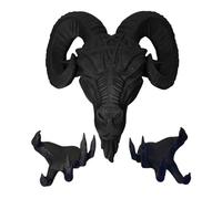 Scultura Baphomet - Scultura In Resina Con Testa E Mani Baphomet Da Parete | Set Da Tre Pezzi Con Testa Di Pecora Del Diavolo, Statua Satanica Per Il Soggiorno Sul Posto Di Lavoro, Statua Del Demone S