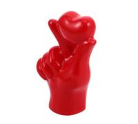 Scultura con gesto della mano d'amore per decorazioni per la casa Statua di