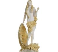 Scultura con statua in tono oro e figlia della dea greca di Venere crescente Afrodite Zeus, 17,8 cm