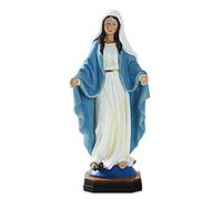 Scultura da giardino, statuetta di Madonna, in ceramica dipinta a mano