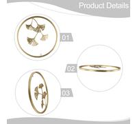 Scultura da parete oro Entryway scultura da parete contemporanea versatile lussu
