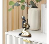 Scultura da tavolo con figurine di donne nere, artigianale fatta a mano per