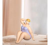 Scultura Da Tavolo in Resina di Donna Sulla Spiaggia, Ornamento per Ufficio E
