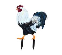 Scultura decorativa a forma di gallo da giardino, per patio, vialetto,