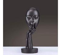 Scultura Decorativa Astratta Moderna, Statua del Silenzio, Statue di Persone in Resina, Il Silenzio è Dorato, Decorazioni artistiche per Ufficio e casa, Ornamenti creativi artigian