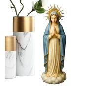 Scultura decorativa del desktop - Scultura da tavolo in resina | Decorazione spirituale | Piccola Statua Della Vergine Maria | Scultura decorativa in resina per davanzale della finestra Libreria