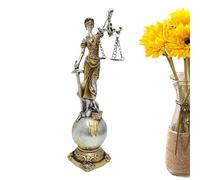 Scultura della dea cieca della giustizia,Scultura della signora della giustizia, Scultura della signora cieca della legge della resina, Dea greca romana di equità che tiene bilance di giustizia per