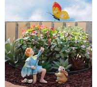 Scultura della fata dei fiori Figurina delle fate in miniatura per il