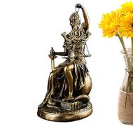 Scultura della signora giustizia, statua della dea della giustizia, statua in resina di Lady Justice Cieca Seduta - statuetta di diritto, decorazione per la casa, statua di avvocato per ufficio