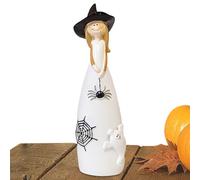 Scultura della strega per Halloween | Statua della resina della strega per la decorazione di Halloween | Decorazioni stagionali Ornamenti da tavolo Realistici per casa infestata Portico davanzale