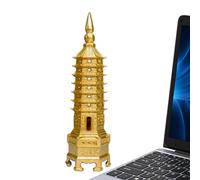 Scultura della torre in : scultura da tavolo, ornamento in massiccio | Moderia statua di sullo schermo del mantello, decorazione della tavola del pezzo di torre astratto, scultura