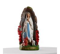 Scultura della Vergine Maria - Figura Religiosa, Statua cattolica | I Nostri amori di Lourdas da Interno con Bernadette Lamb, Arte in Resina per Chiesa, Giardino, Altare, Stanza, Ornamento Cristiano,