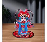 Scultura di bambola Guiying MU dell'Opera di Pechino da 13 cm per