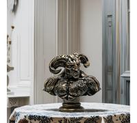 Scultura di Busto di Mostro RAM, Decorazione Da Tavolo, Statuetta Decorativa