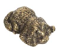 Scultura Di Cane in Ottone Ornamento Del Figurina Statua Animale Mini