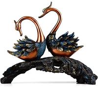 Scultura di Cigno da Tavolo, Statuine Decorative Statue E Statuine di Cigni Decorazioni per La Casa, Sculture di Coppie di Uccelli d'Amore, Regali di Nozze Romantici E Decorazioni per La Casa