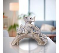 Scultura di elefante Statua di elefante in resina per scrivania, soggiorno,