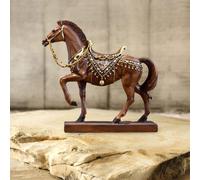 Scultura di opere d'arte di decorazione da tavolo con statuetta di cavallo