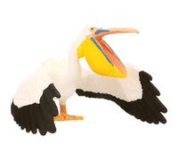 Scultura di pellicano - Statua realistica di pellicano, statuetta di uccello costiero | Decorazione modello di uccello da pesca, action figure di animali marini, giocattolo educativo per uccelli