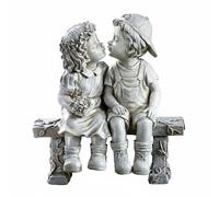 Scultura Di Ragazzo E Ragazza In Resina, Statuetta Di Ragazzo E Ragazza Dal
