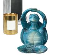 Scultura di tartaruga, statuetta di tartaruga decorativa per la stanza dello yoga, decorazione per il bagno, tartaruga zen yoga, decorazioni per la spiaggia costiera per case e uffici