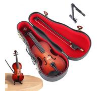 Scultura Di Violino In Legno Artigianale - Dello Strumento Musicale Desktop Premium | Elegante Decorazione Di Violino Con Dettagli Realistici, Dono Unico Per Violinisti, Collezionisti E Decora