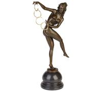 Scultura erotismo in bronzo anticato figura statua di bronzo - 53cm