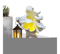 Scultura fantasma senza volto, decorazione fantasma in resina vintage, lanterne spaventose decorazioni di Halloween per la casa fuori cortile, , festa del giardino