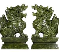 Scultura Feng Shui Qilin/Kylin Statue Una Coppia di Statue Chi Lin attirano ricchezza e buona Fortuna Figurina Prosperità