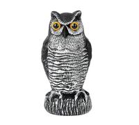 Scultura finta del gufo spaventapasseri, esche per spaventare gli uccelli lontano da giardini e patio, Statue di plastica del gufo nemico della natura, Pigeon Deterrent