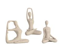 Scultura Il Silenzio è Oro, 3 Set Statua del pensatore Scultura Astratta Ornamenti in Resina Figura Decorazione Illustrazione Artistica per la Decorazione del Desktop dell'ufficio Domestico, Abbracci