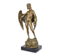 Scultura in bronzo di Icaro dopo Alfred Gilbert replica design retrò decorazione