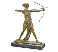 Scultura In Bronzo Diana Vittoriosa H 38 Cm Dea Della Caccia