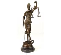 Scultura In Bronzo Giustizia Su Base In Marmo H 40 Cm Dea Della Giustizia
