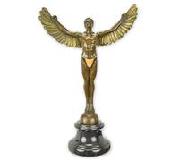 Scultura In Bronzo Icaro Su Base In Marmo H41 Cm Mitologia Greca