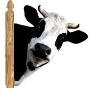 Scultura in erba - Patio Art, Statua del bestiame all'aperto | Figura in metallo a prova di intemperie, decorazione di recinzione della fattoria per aggiungere stile rustico e ESP