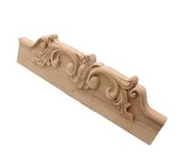 Scultura In Legno Bianco Embrione Fiore Decorativo In Legno Massello Accessori Decorazione Della Casa Porta Lunga Applique E