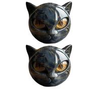 Scultura in pietra nera fatta a mano per gatto per arte cristallo e decorazione