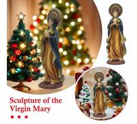 Scultura in resina della Vergine Maria, decorazione creativa per la casa cristia