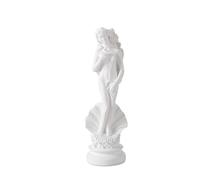 Scultura in resina di Afrodite, statua decorativa della dea greca con base di conchiglia, ornamenti classici bianchi per la decorazione artistica domestica, scrivania o scaffale in stile europeo