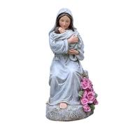 Scultura in resina illuminata a LED con scritta in lingua inglese "Santa Madre e Bambino", elegante decorazione per la casa, sentimentale, mamma, famiglia, amore, ornamento per madre e bambino