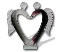 Scultura in vetro figura in vetro amore vetro coppia amanti matrimonio angelo