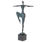 Scultura l'erotismo l'arte in bronzo anticato figura statue 52cm