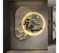 Scultura luminosa in 3D ispirata a «rilievo decorativo» per il corridoio | I LED valorizzano «decoro materico» su una struttura in metallo; i volumi creano un accento orientale dentro l’ufficio.