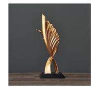 Scultura Moderna Astratta Decorativa, Statue Decorative Artigianali con Onde dell'Oceano per Il Soggiorno, per la Decorazione del Tavolo della Camera da Letto, sculture Piatte Decorative per l'uffici